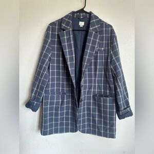 A New Day blue Plaid Jacket